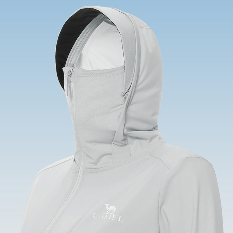 Ảnh Camel Outdoor Sunblock Nữ Mùa Hè Thoáng Khí Chống Tia Cực tím Quần Áo Bảo Vệ Ice Silk Coat UV50 + 2