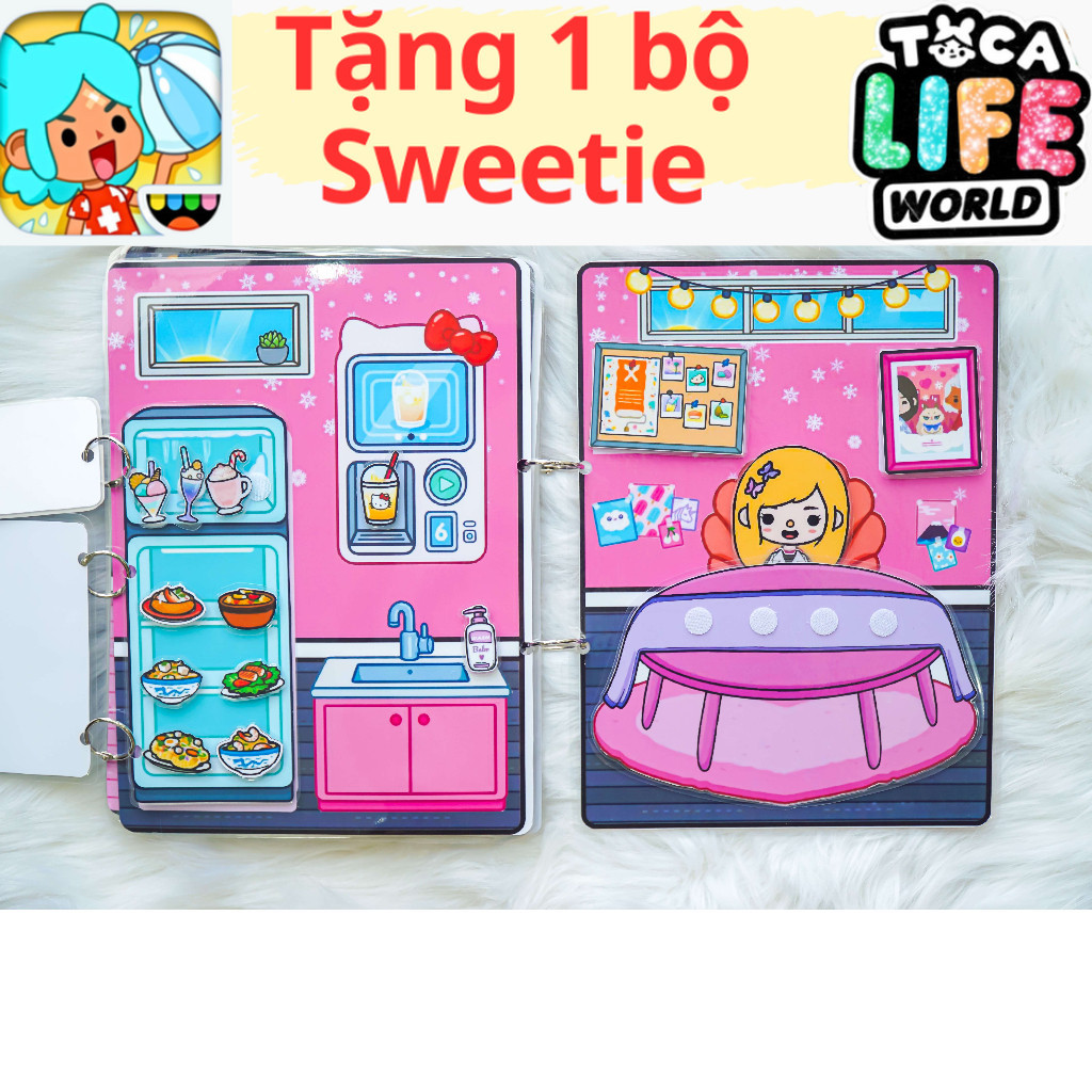Ngôi nhà của BLACKPINK Mansion Ngôi nhà búp bê đồ chơi giấy thủ công toca boca h6 đồ chơi cho bé gái cô tiên xanh