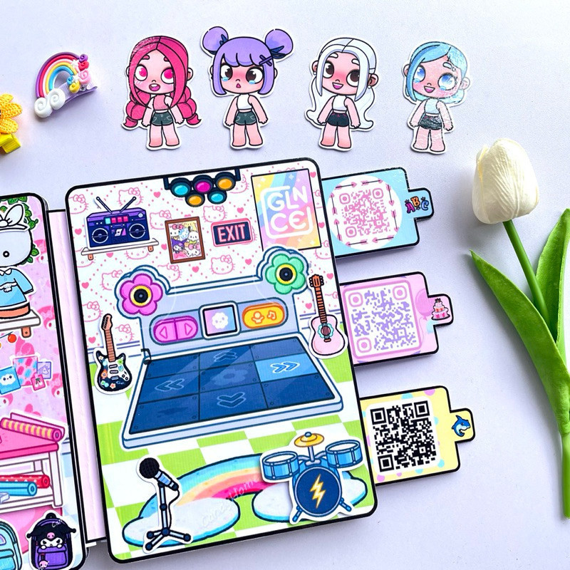 ( Mới) Ngôi nhà 4 cô bé đáng yêu Melody, Kuromi, Cinamoroll, Kitty