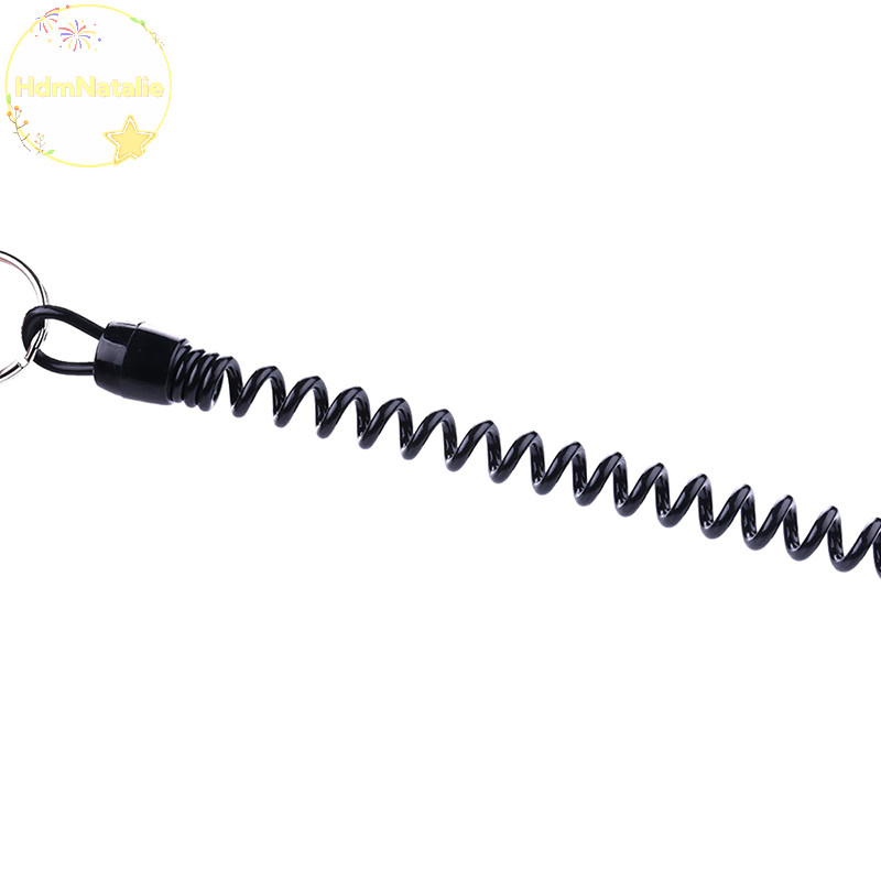 Hdmnatalie 1PC Có Thể Thu Vào Lò Xo Dây Đàn Hồi An Ninh Gear Dụng Cụ Đi Bộ Đường Dài Cắm Trại Chống Mất Móc Khóa Điện Thoại Dây Câu Cá Ngoài Trời VN