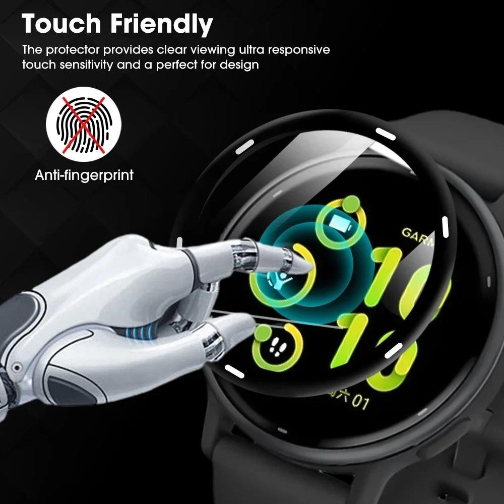 Kính cường lực HD 100D cho Garmin Vivoactive 4/4S/5, chống trầy, bảo vệ màn hình