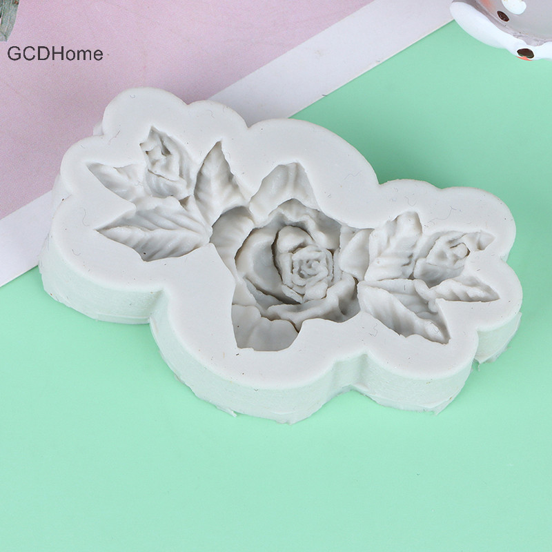 Gcdhome 1 Bó Hoa Silicon Mềm Khuôn Kẹo DIY Khuôn Làm Bánh Khuôn Máy Nướng Khuôn Nóng