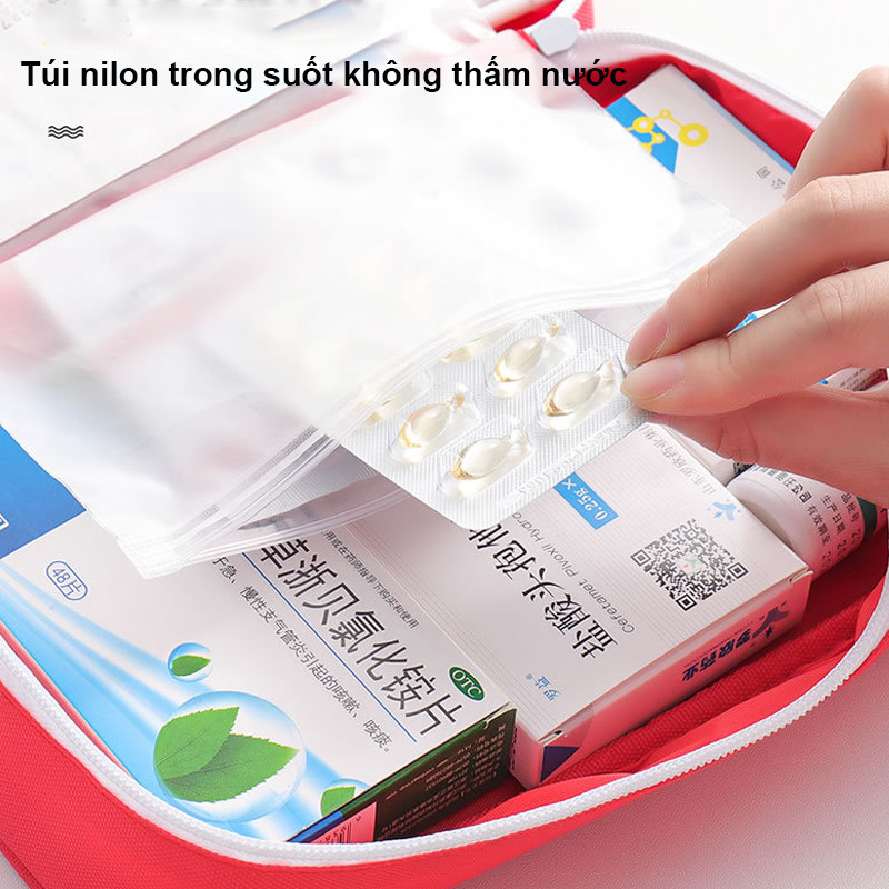 Túi đựng thuốc,Bộ dụng cụ khẩn cấp ngoài trời,Bộ dụng cụ tự trợ giúp,Công suất cực lớn,Nhiều ngăn,Dễ dàng mang theo