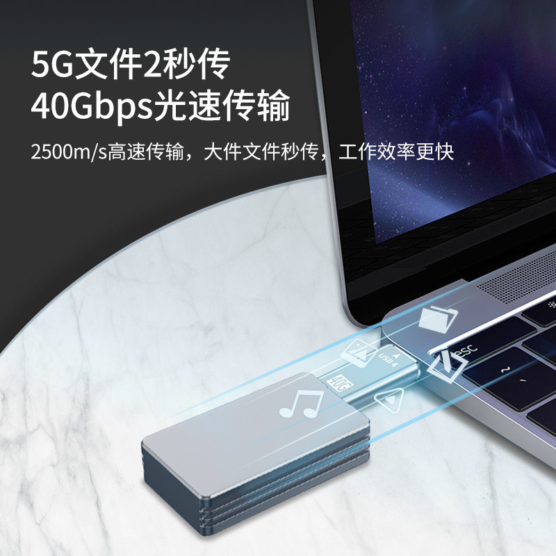 Bộ chuyển đổi USB Type C Male sang Male, Bộ ghép nối USB-C 100W Hỗ trợ truyền dữ liệu lên đến 40Gbps Video 8K / 60hz cho máy tính xách tay, máy tính bảng, điện thoại di động
