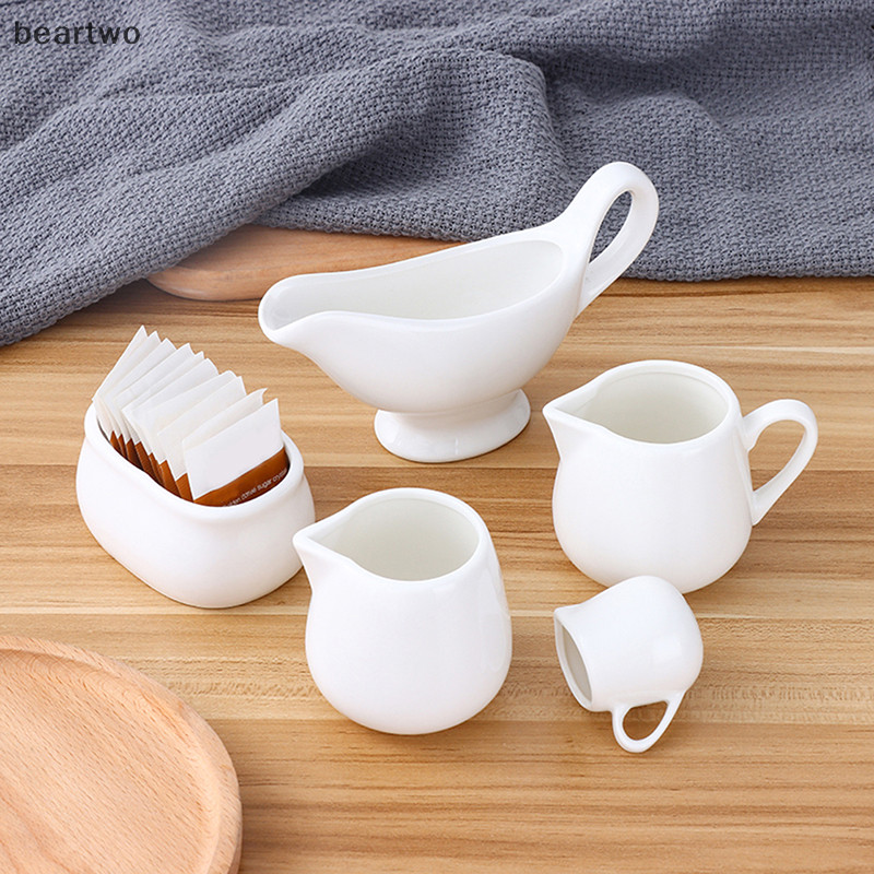 < Beartwo > 1 Máy Tính Gốm Sứ Nước Sốt Bình Cà Phê Salad Dressing Cup Server Đẹp