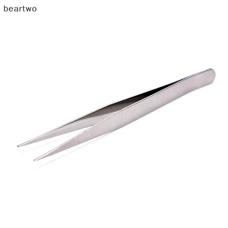 < Beartwo > 2 Nhíp El thẳng bằng thép không gỉ Dụng cụ trang điểm móc chắp vá Đẹp
