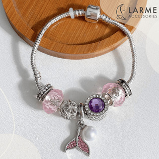Lắc tay nữ, vòng tay charm phong cách nhẹ nhàng cá tính làm quà tặng Larme accessories -VT0176