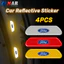4 Ford Cửa Xe Phản Quang Miếng Dán Chống Trầy Xước Miếng Dán Cảnh Báo An Toàn Xe Miếng Dán Sáng Dạ Quang Vào Ban Đêm Cho Xe Ford Fiesta Ranger Ecosport Focus Everest Mustang Escape