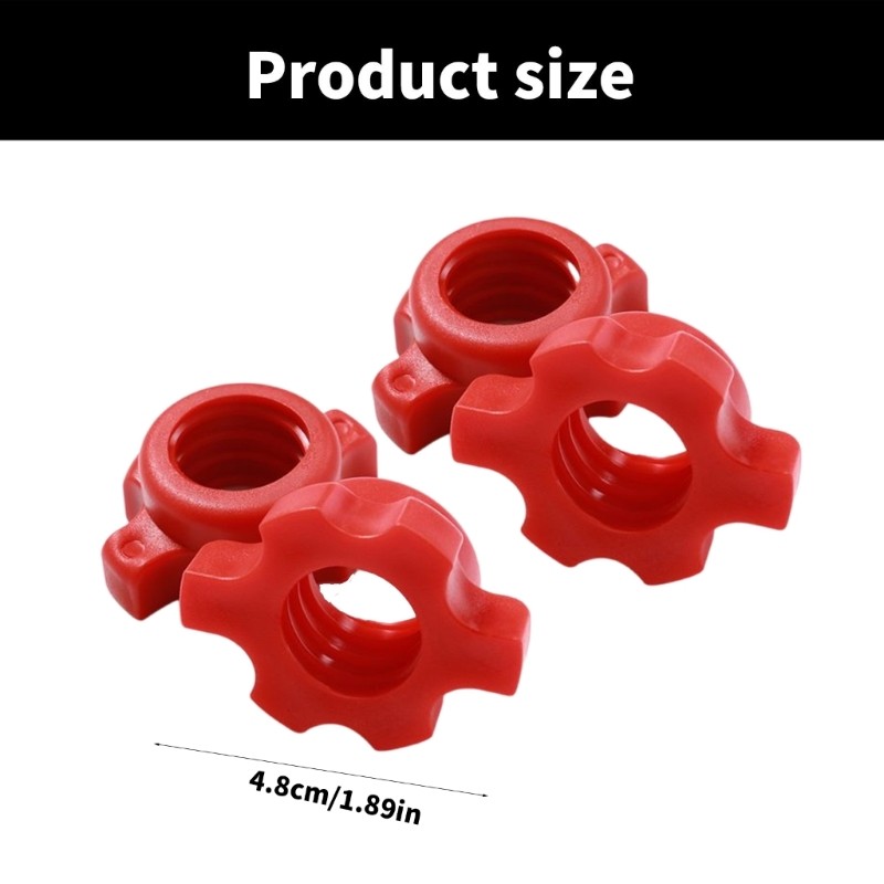 Tầm Nhìn 4 Quả Tạ Thanh Đai Ốc Spinlock Vòng Cổ Tiêu Chuẩn Barbell Vít Cổ Bền Đẹp