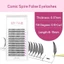 Bộ lông mi cụm FAVORITEGOODS, Cụm đơn 12 hàng Lông mi giả, Handmade Comic Spire C / D Curl Mink Lash Extensions Dụng cụ trang điểm mắt