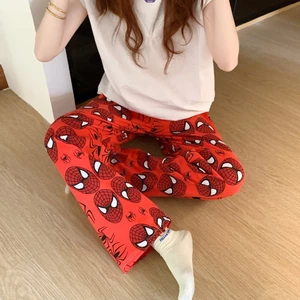 Phiên bản Hàn Quốc của phim hoạt hình Người nhện Pyjama Quần nữ xuân hè dáng rộng tại nhà Quần ngủ giải trí [BL]