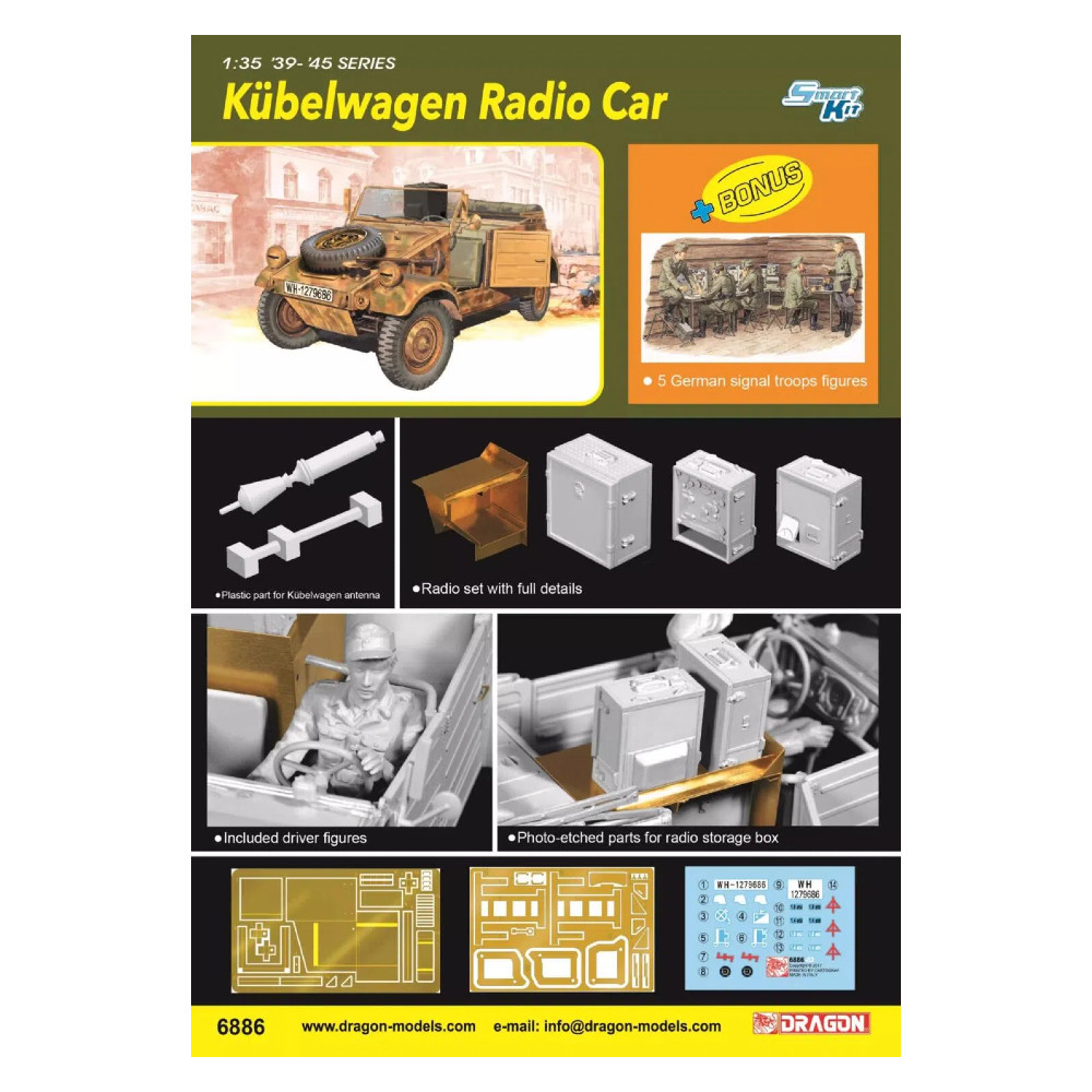 Dragon 6886 1 / 35 Bộ mô hình xe vô tuyến Kübelwagen | Shopee Việt Nam