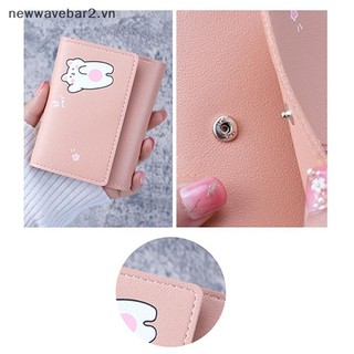 [Mới] Ví nhỏ ngắn dễ thương dành cho nữ Túi đựng thẻ gấp ba lần dành cho nữ Túi đựng thẻ Ví đựng tiền xu Ví nữ Túi hoạt hình.