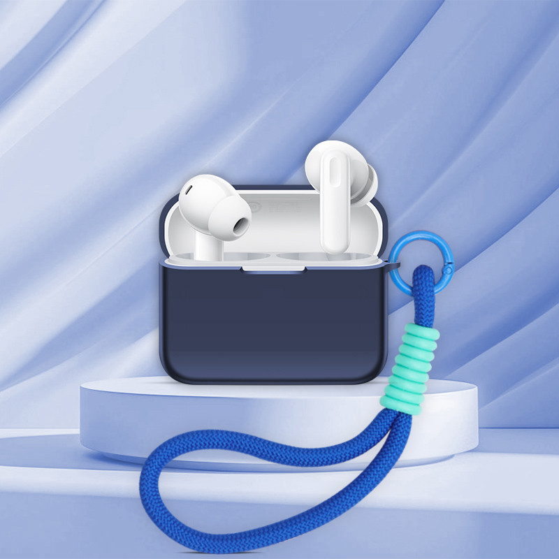Dành Cho OPPO Enco Buds 3 Pro Vỏ Bảo Vệ Tai Nghe Silicon Màu Trơn Tay Mềm Chống Sốc Bảo Vệ Tai Nghe Có Nhẫn