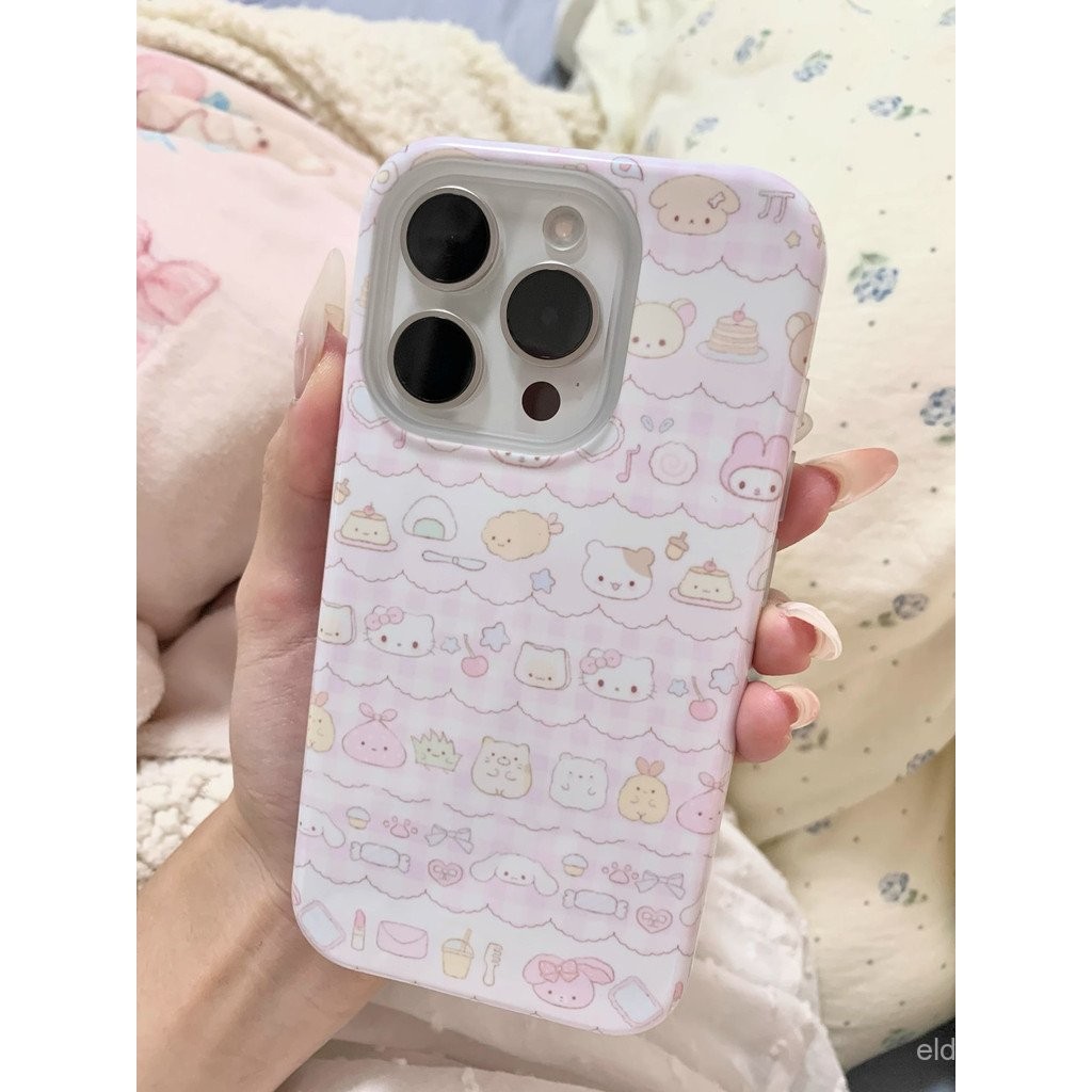 Ốp điện thoại màng QYJS hai lớp dễ thương hình trái tim cho iPhone 14 15 16 PLUS 11 12 PTO X XS XR XSMAX 16 15 14 13 ProMax 2JPV