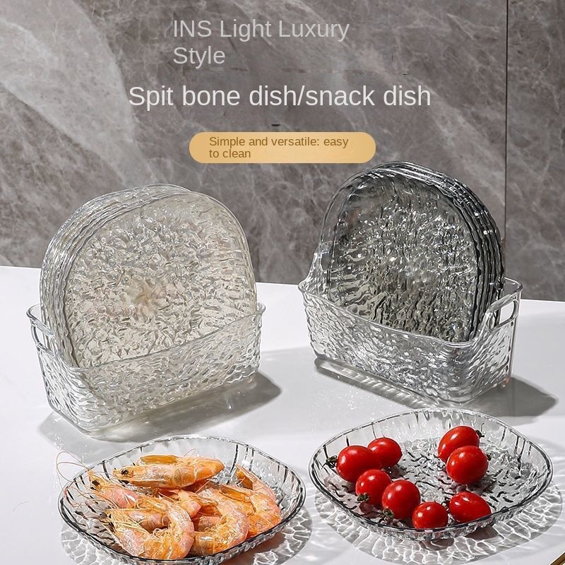 Đĩa nhỏ Đĩa nhỏ riêng biệt Đĩa ăn tối đa chức năng Xương xiên Đĩa cặn Đĩa chống trượt Đồ ăn nhẹ có thể xếp chồng lên nhau Đĩa trái cây Bàn ăn dễ lau chùi Tấm rác Cấp thực phẩm