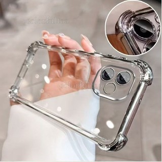 Ốp điện thoại trong suốt màu cho Oppo A5 2025 cho Oppo A5 A3 Pro A3Pro A5Pro A5X A3X OppoA5 4G 5G Vỏ điện thoại TPU trong suốt mạ điện Vỏ chống sốc Bảo vệ mặt sau mềm chống rơi