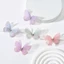 BORAGETE 50 Miếng Dán Bướm Vải Organza, Miếng Dán Thêu Bướm Voan, Handmade Hai Lớp Mô Phỏng Lưới Bướm Miếng Dán Phụ Kiện Tóc Cô Dâu
