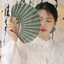 Quạt vỏ Mini FUJIOU, Quạt cầm tay gấp cổ điển, Quạt quạt cầm tay nhẹ nhàng phong cách màu trơn dễ thương