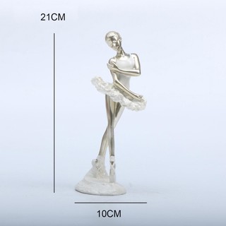 LOVIVER Ballerina Hình Để Bàn Trang Trí Trang Trí Hiện Đại Cô Gái Nhảy Múa Hình Cô Gái Ba Lê Tượng Nữ Cho Kệ Phòng Ngủ Quà Tặng Văn Phòng