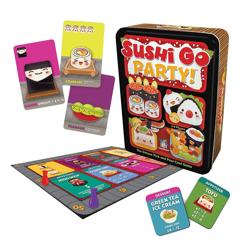 [Luật Việt] Boardgame Sushi Go Party Trò Chơi Quán Ăn Sushi Tigar 2S-5889