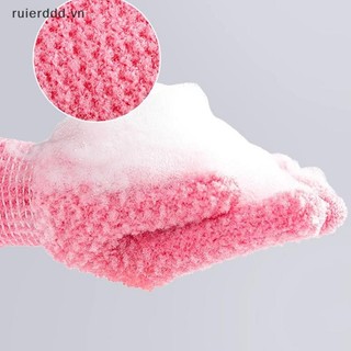 # Ruierddd # Găng tay đi tắm Găng tay đi tắm làm sạch vòi hoa sen SPA Xốp chà bùn Lột Găng tay tẩy tế bào chết Găng tay Massage tắm Đồ dùng phòng tắm.
