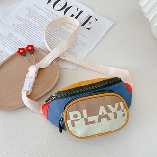 [Còn hàng] Ví đựng tiền xu thông thường GILDEDHOMIN, Túi thắt lưng trẻ em bằng Nylon đơn giản, Túi ngực có thể điều chỉnh thoải mái
