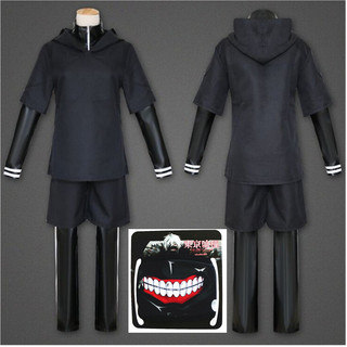 Quần Áo Bé Trai Tokyo Ghoul Kaneki Ken Thực Phẩm Chăn Nuôi Chiến Đấu Bộ 4 Món cosplay