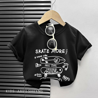 (6m-6Y) Áo Bé Trai Bé Gái Mùa Hè Áo Unisex Quần Áo Trẻ Em Cổ Tròn Hoạt Hình Cotton Áo Thun Tay Ngắn