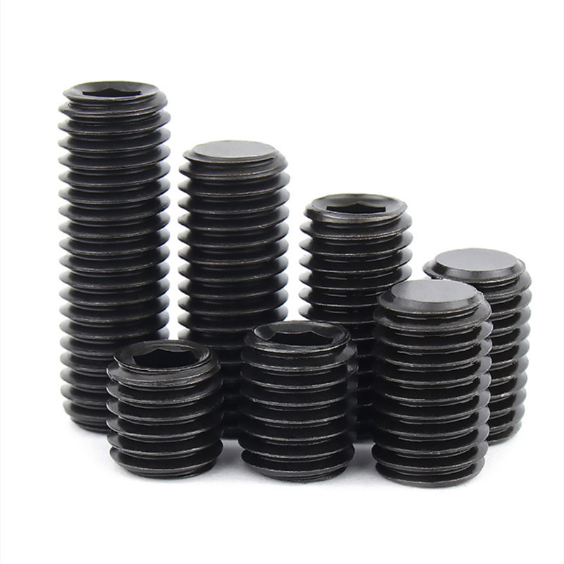 Lớp 12.9 Cường Lực Cao Thép Carbon Đen Lục Giác Lục Giác Lục Giác Ổ Cắm Điểm Phẳng Bộ Vít M3 M4 M5 M6 M8 M10 Cuối Grub Đầu Bu Lông | BigBuy360 - bigbuy360.vn