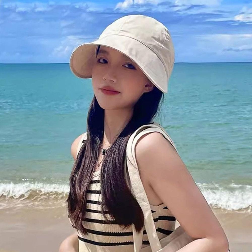 Mũ Chống Nắng Hobbyin Vành Rộng Dễ Gấp Gọn Cho Nam Nữ Đi Biển Mùa Hè