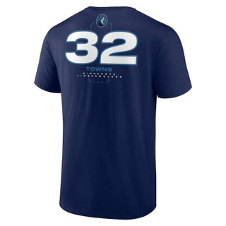 Áo thun đội Minnesota Timberwolves phiên bản biểu tượng Karl-Anthony Towns - Màu hải quân, phù hợp cho trẻ em và người lớn, bao gồm size plus
