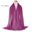 Khăn choàng sọc PYCOU Sequins, Khăn choàng màu trơn cho nữ, Phụ kiện hàng ngày Khăn lụa dự tiệc