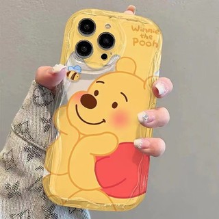 Ốp Điện Thoại Di Động Disney Winnie The Pooh Cho IPhone 11 15 14 13 Pro Max 12 / 8se 7 Plus XS Chất Liệu Silicon Chống Thấm Nước Và Chống Sốc Covre