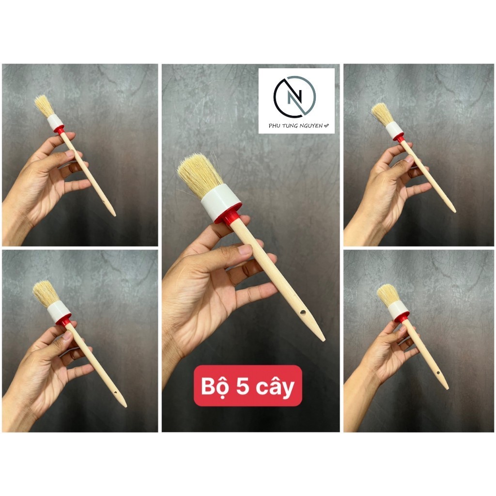 Bộ Cọ Rửa Xe Rửa Chi Tiết Xe Máy Ô Tô thông dụng (bộ 5 cây) | Shopee ...