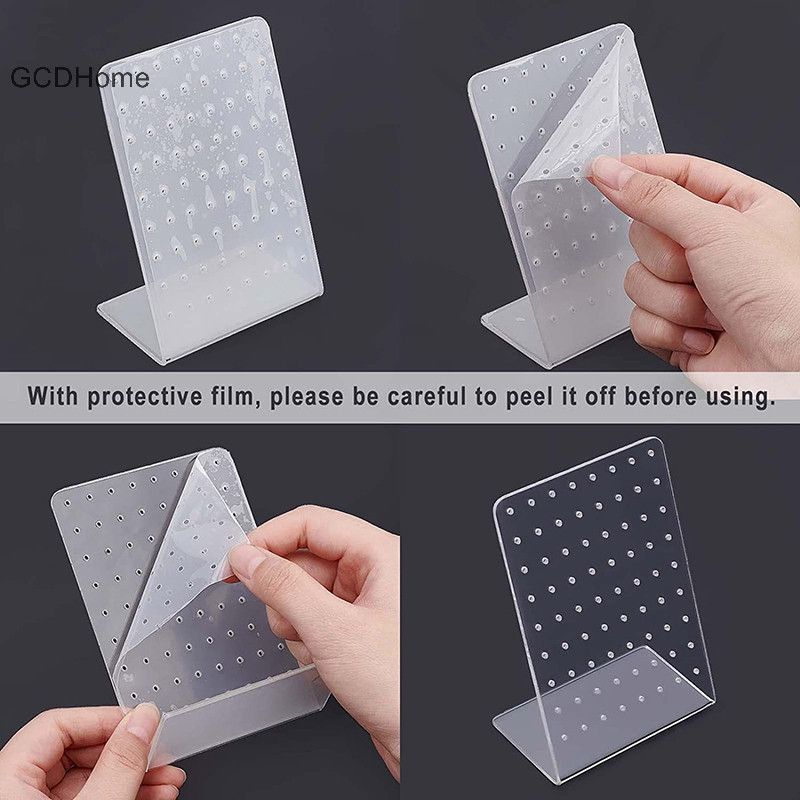 Gcdhome 72 Lỗ Acrylic Bông Tai Người Tổ Chức Bông Tai Trang Sức Lưu Trữ Giá Trưng Bày Bông Tai Trưng Bày Đứng HOT