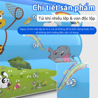 Hồ Bơi Cho Bé Bể Bơi 2 Loại Bơm Myd.23 Thiết Kế Bơm Xả Gấp Gọn Dễ Dàng Chất Liệu PVC Dày Dặn Chống Nắng Tốt Chống Trượt