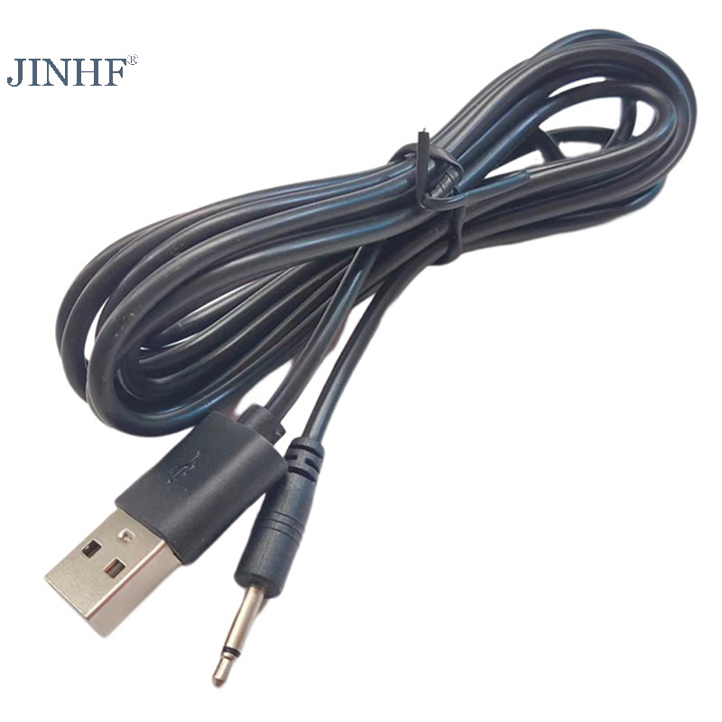 Dây sạc cáp sạc JINHF USB sang AUDIO 2.5mm cho máy mát xa đũa phép có thể sạc lại (Đen 24AWG) HOT