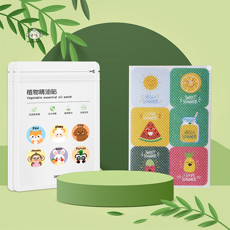 Maybest 36 / 60 Miếng Dán Chống Muỗi Hoạt Hình Miếng Dán Muỗi Tự Nhiên Không Độc Hại {VN}