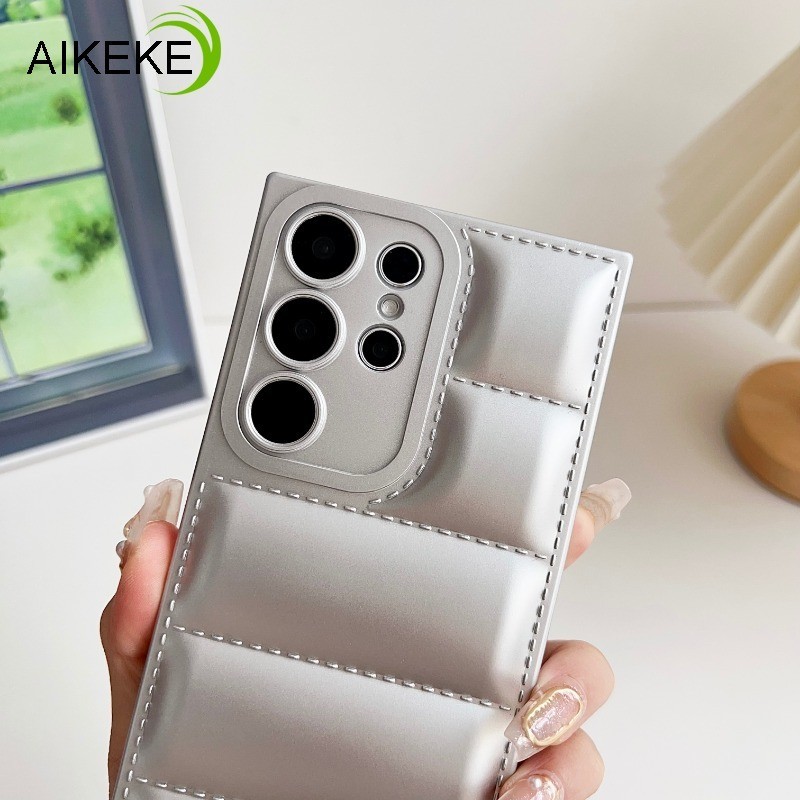 Tương Thích Cho Samsung Galaxy A25 A32 A33 A34 M40S A52 A52S A53 A54 A71 A72 4G 5G Ốp Điện Thoại Thời Trang Xuống Áo Khoác 3D Puffing Mềm TPU Chống Sốc