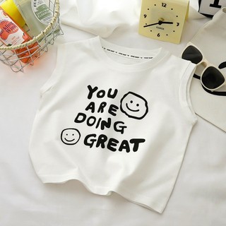 Áo vest trẻ em cotton nguyên chất mới 2024 mỏng thường ngày thoải mái