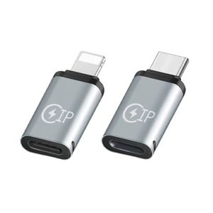 Type-C Female to Lighting Male, Bộ chuyển đổi chiếu sáng sang USB-C, Hỗ trợ sạc 5V 2.1A và truyền dữ liệu 480Mbps, Dành cho Apple 15 Pro Max Plus / 14 / 13 / 12