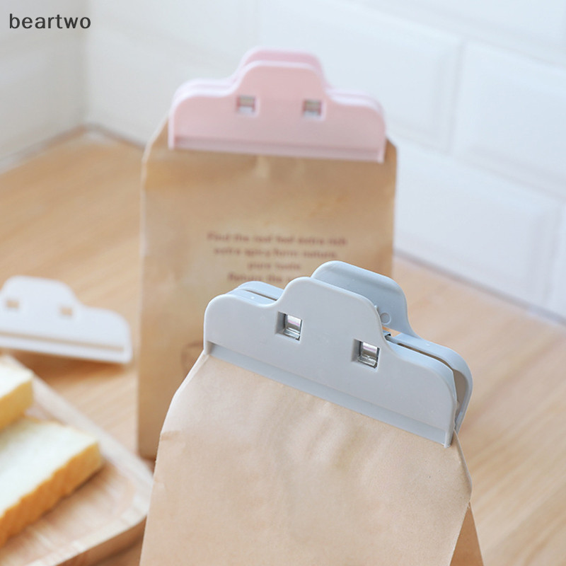 < Beartwo > Kẹp Niêm Phong Túi Đựng Thực Phẩm Trái Cây Khô Kẹp Ăn Nhẹ Lớn Chống Ẩm Túi Nhựa Niêm Phong Túi Ăn Nhẹ Kẹp Đẹp