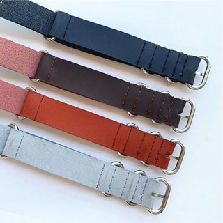 Dây đeo bằng da PU Nato 18mm 20mm 22mm 24mm Zulu Dây đeo đồng hồ da bò nhân tạo cổ điển có khóa bốn vòng