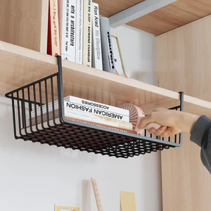 Khay Lưới Sắt Để Đồ Dưới Bàn Học - Kệ Khung Gài Siêu Gọn Gàng - Ngăn Kéo Size 28*22*13/34*22*10cm- GIOVA
