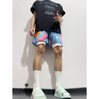 Eric Emmanuel Phong Cách Mới Đường Phố Mỹ Chạy Bộ Thể Thao Quần Short Bóng Rổ Quý Không Rời Đầu Gối Hợp Thời Trang Thoáng Khí Nhanh Khô Mồ Hôi Thường Ngày Mùa Hè Nam Nữ Giả Hai Mảnh Đôi