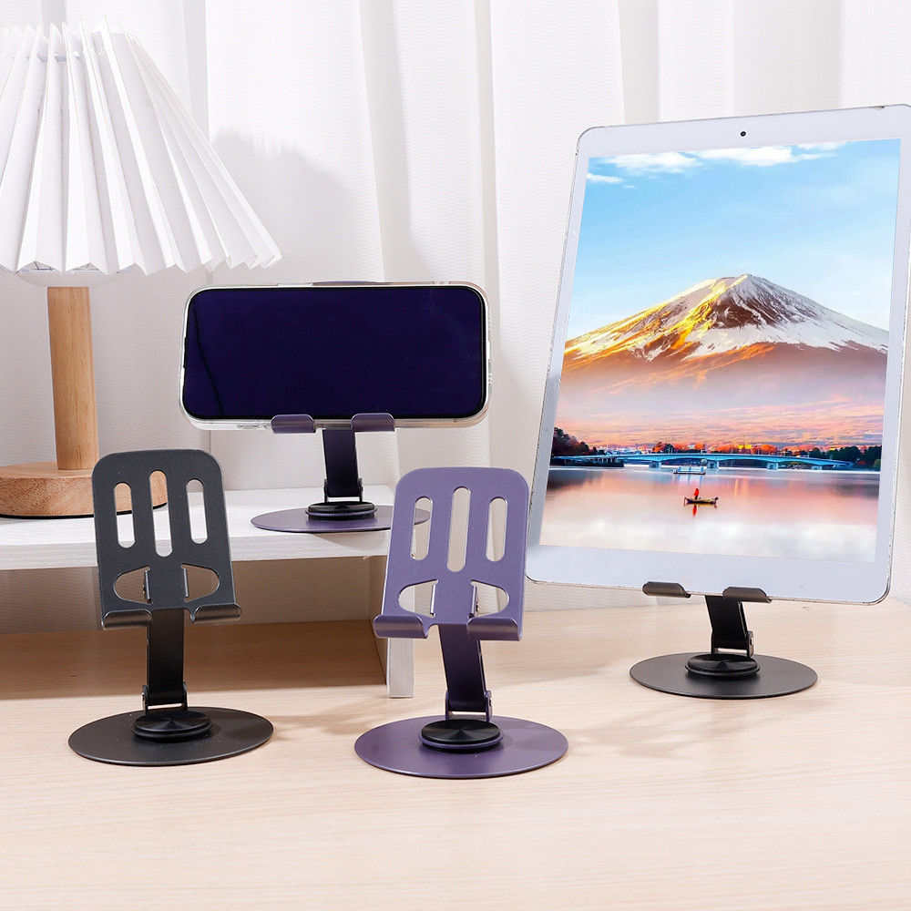 [Nổi bật] Giá đỡ điện thoại để bàn - 360 ° Xoay, Có Thể Gập Lại, Di Động - Đế Điện Thoại Kim Loại - Điện Thoại Di Động Giá Đỡ Máy Tính Bảng - Giá Đỡ Hỗ Trợ Đa Năng