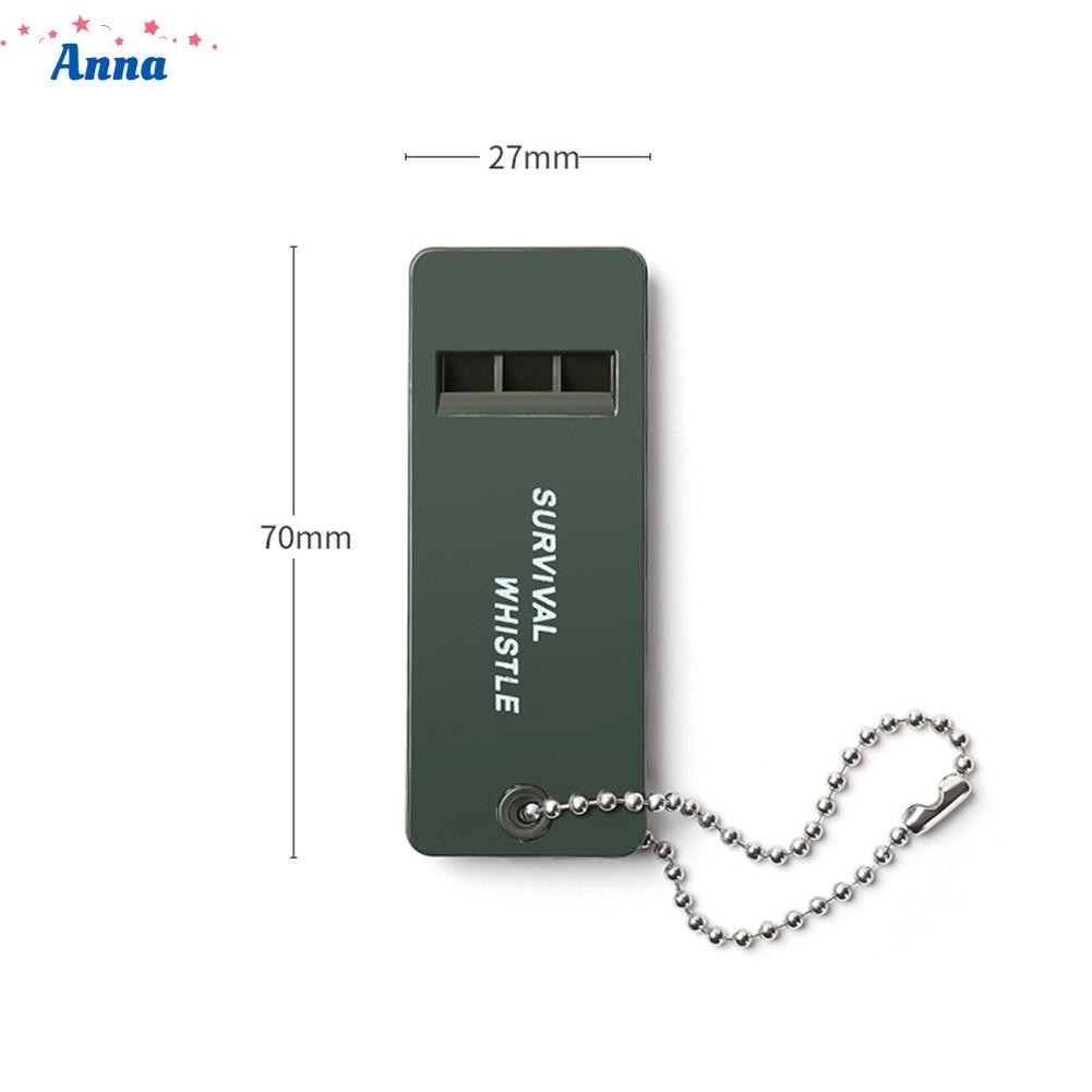【Anna】Premium Quality Mountain Outdoor Survival Whistle Key Chain Loud Sound