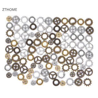 Zthome 100 Chiếc Cổ Steampunk Bánh Xe Bánh Răng Ch Mặt Dây Chuyền DIY Handmade Trang Sức HOT