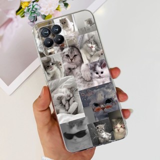 Ốp Mềm Cho Realme 8 5G Vỏ RMX3241 Hoa Nhiều Màu Sắc Đá Cẩm Thạch Silicon Trong Suốt TPU Ốp điện thoại Cho Realme 8 Pro Realme8 Trường Hợp